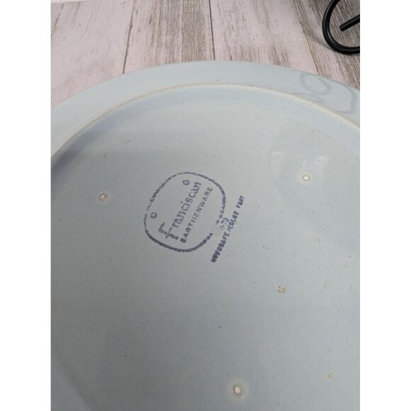 Vintage Earthenware Franciscan Nut Tree Set Of 2 Salad Luncheon Plates 8 1/2" - Picture 5 of 8